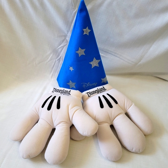 Disneyland Resort Mickey Mouse Hands Plus Disney Store Wizard Fantasia Hat - Picture 8 of 12